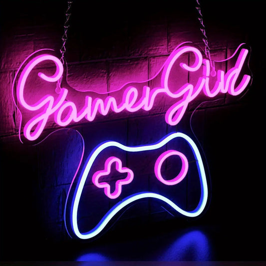 1pc Dimmable Game Room Neon Sign For Wall Decor, USB Led Sign For Bedroom Wall, Playstation Led Neon Sign Light, For Gamer Gift, Teen Boy Room Decor, Gaming Accessories For Room - J & B's Accessories