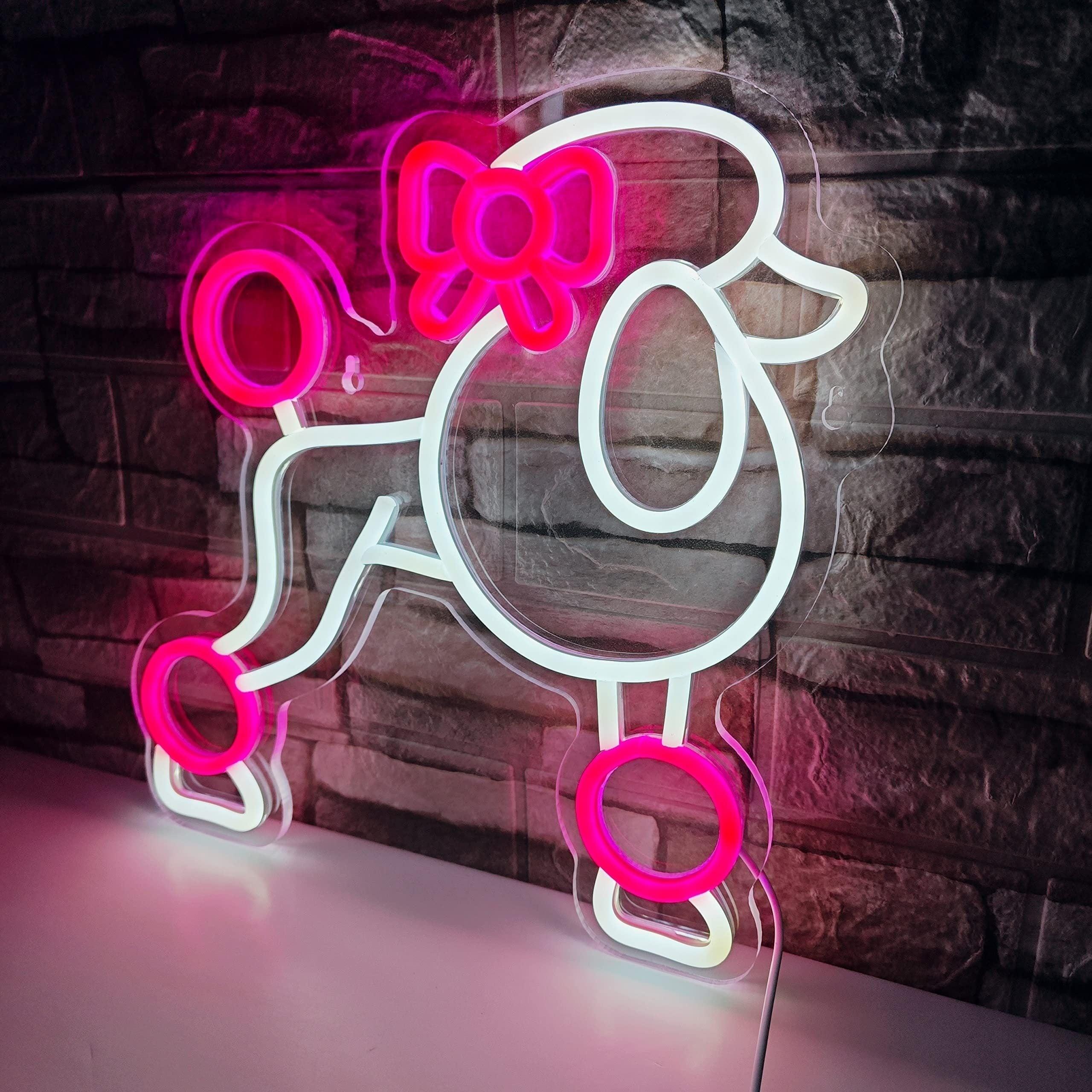 cute-poodle-dog-neon-sign-for-wall-decor-pink-neon-light