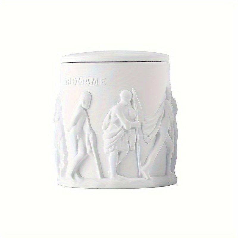 1pc 7.76oz Renaissance Smokeless Sculptural Scented Candle For Wedding Decoration,Christmas Gifts, Wedding Guest Gift,Aesthetic Candle,Birthday Decoration Scene,Home Decoration,Photo Shoot Props Candle,Candlelight Dinner Props,Fresh Odor - J & B's Accessories