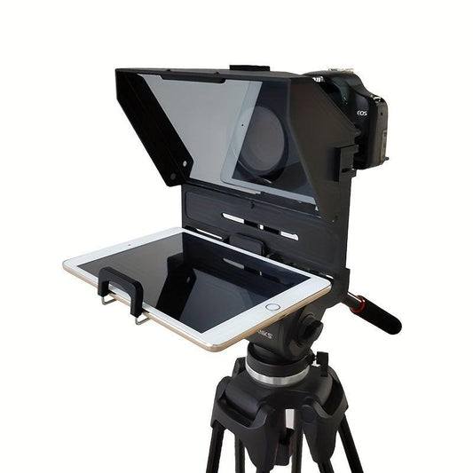 Universal Portable Teleprompter For Phone/Tablet/DSLR Camera Video Recording Live Streaming - J & B's Accessories
