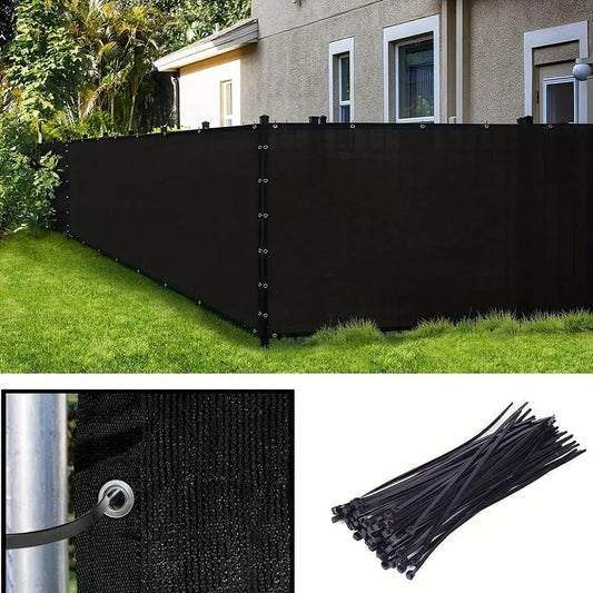 1pc 6x15ft Privacy Fence Netting Screen - Outdoor Shade Windscreen Mesh Fabric for Ultimate Privacy and Sun Protection