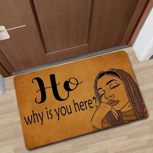 1pc, Non-Slip Welcome Mat for Front Door - Funny Farmhouse Doormat for Indoor and Outdoor Use - Machine Washable - Full Brown 16x24 - J & B's Accessories