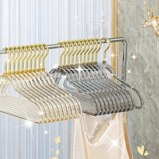 5/10pcs Sparkling Non-Slip Hangers - Organize Your Closet with Style and Ease - J & B's Accessories