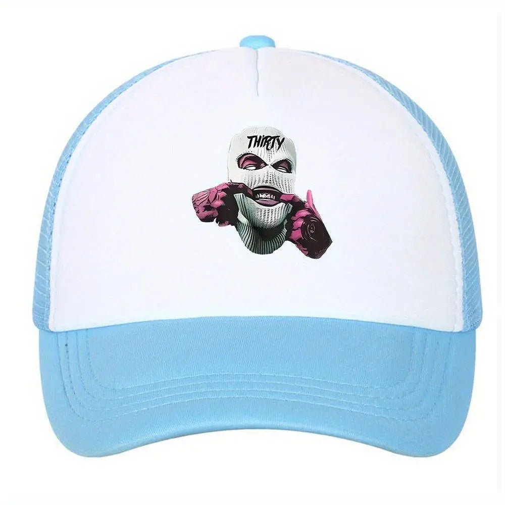 Breathable Adjustable Baseball Cap with Trendy Pattern for Outdoor Sports - J & B's Accessories