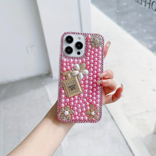 Model Phone Case Pink Luxurious Pearl Case - J & B's Accessories