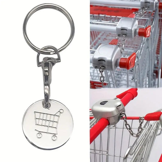 Shopping Trolley Keychain Funny Metal Key Ring Purse Bag Backpack Car Key Accessory Gift - J & B's Accessories