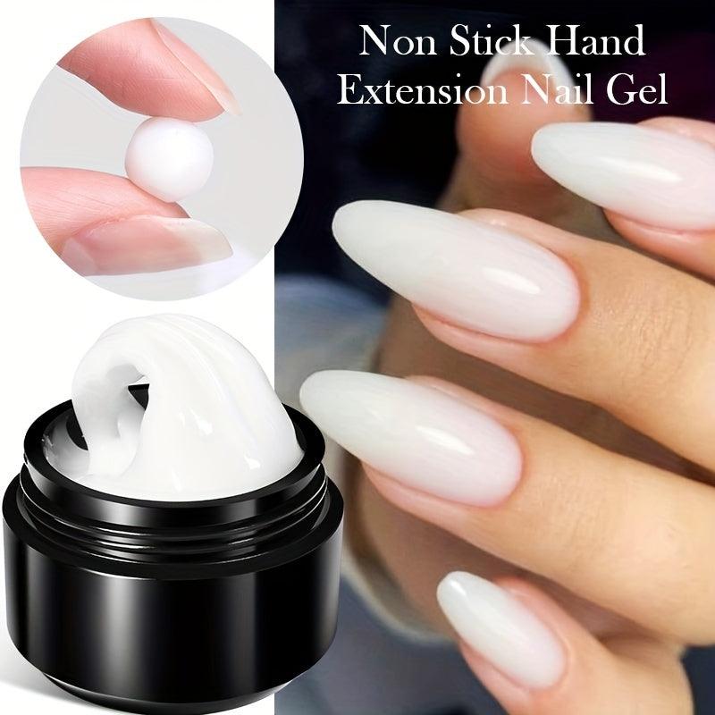 0-2-0-34-oz-non-stick-hand-solid-extension-nail-gel-clear-nude-and-rhinestone-glue-gel-for-easy-application