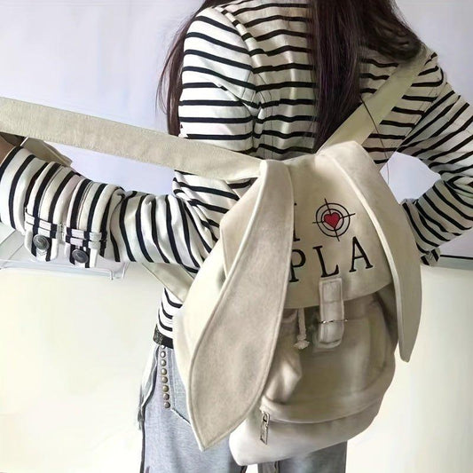 Harajuku Rabbit Backpack - Kawaii Cute Drawstring Daypack for Women - Lovely Commute School Travel Knapsack - J & B's Accessories