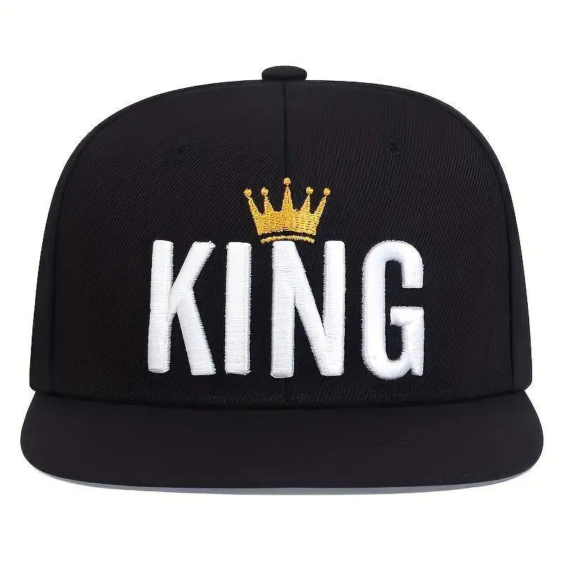 king-crown-embroidery-snapback-hat-lightweight-adjustable-dad-hat-for-women-men