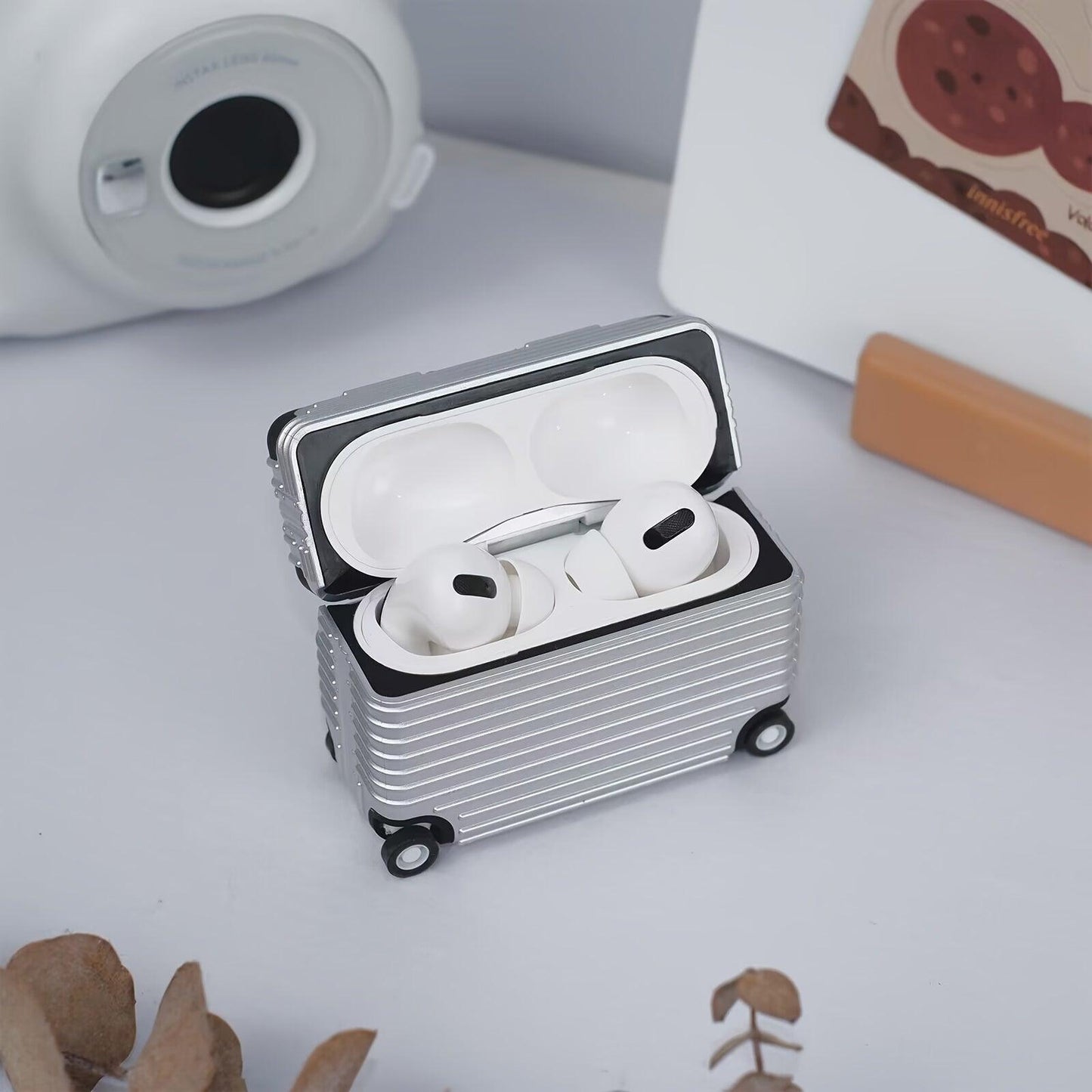New Luxury Original Luggage Design Cover For Airpods Pro Case Wireless Headset Accessory - J & B's Accessories